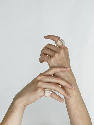 Limb TRANSPARENT TEXTURE RESIN RING | TROVE & TONE