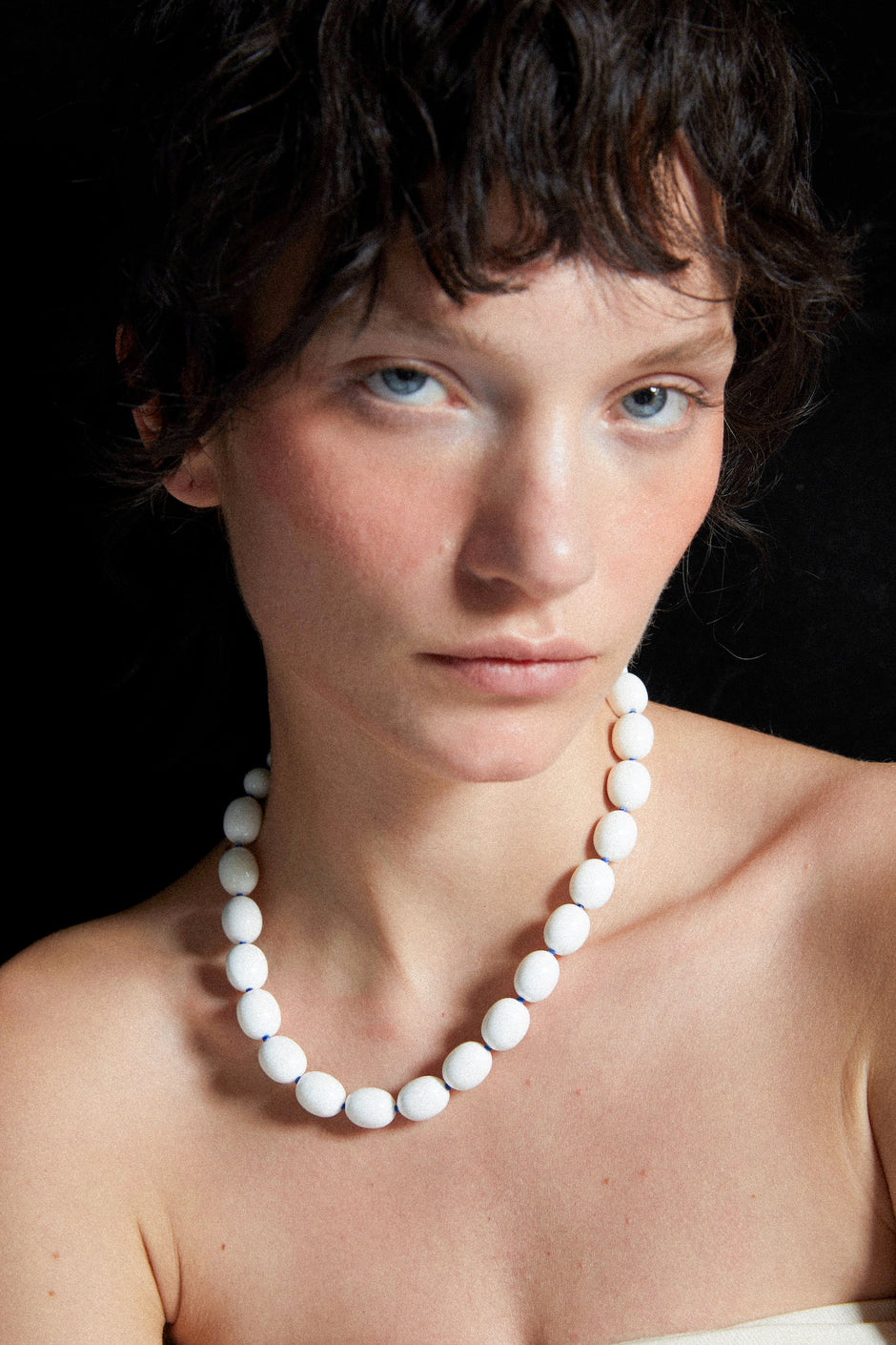 PORCELAIN EGG-SHAPED NECKLACE Necklace TROVE & TONE