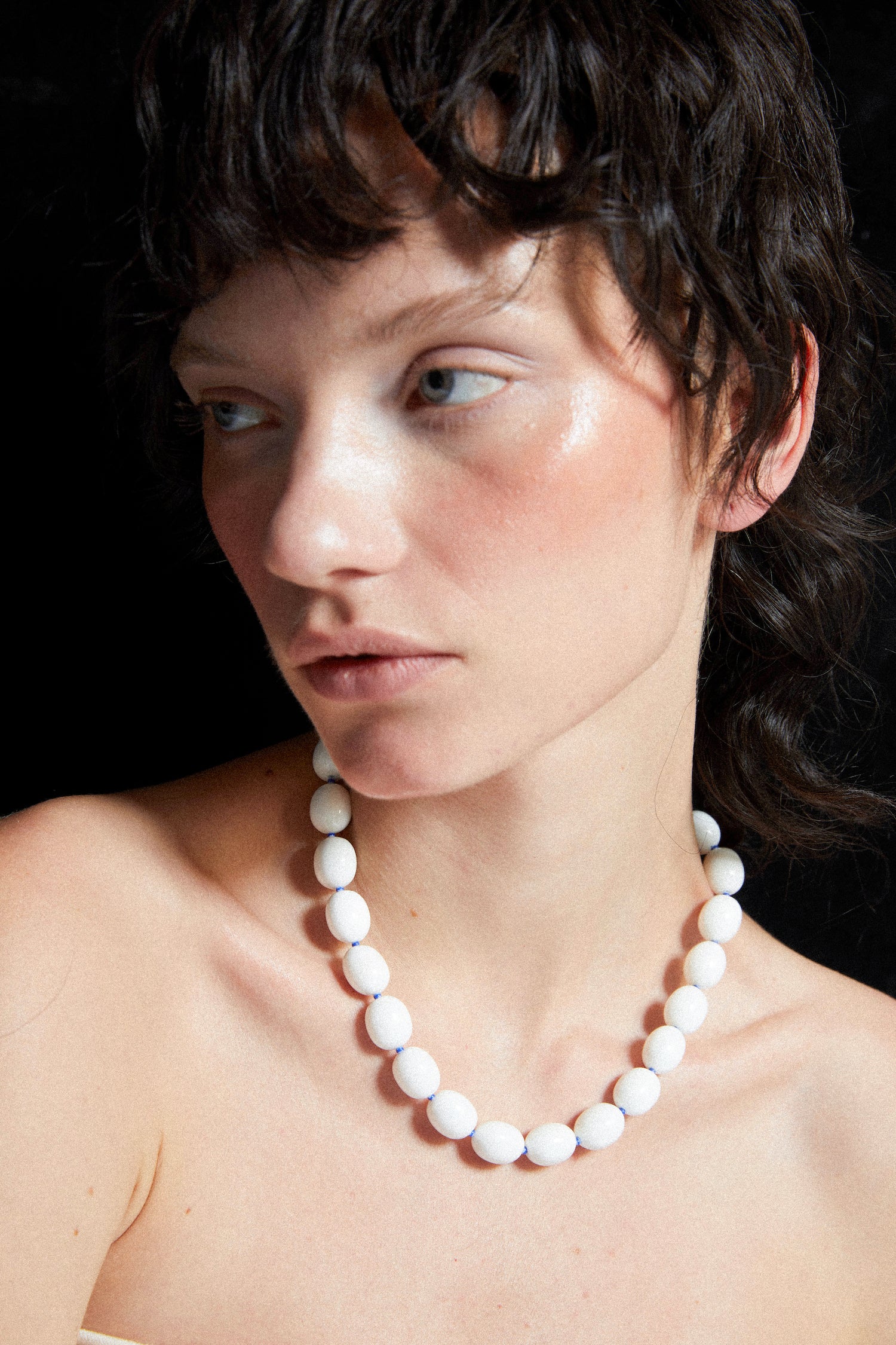 PORCELAIN EGG-SHAPED NECKLACE Necklace TROVE & TONE