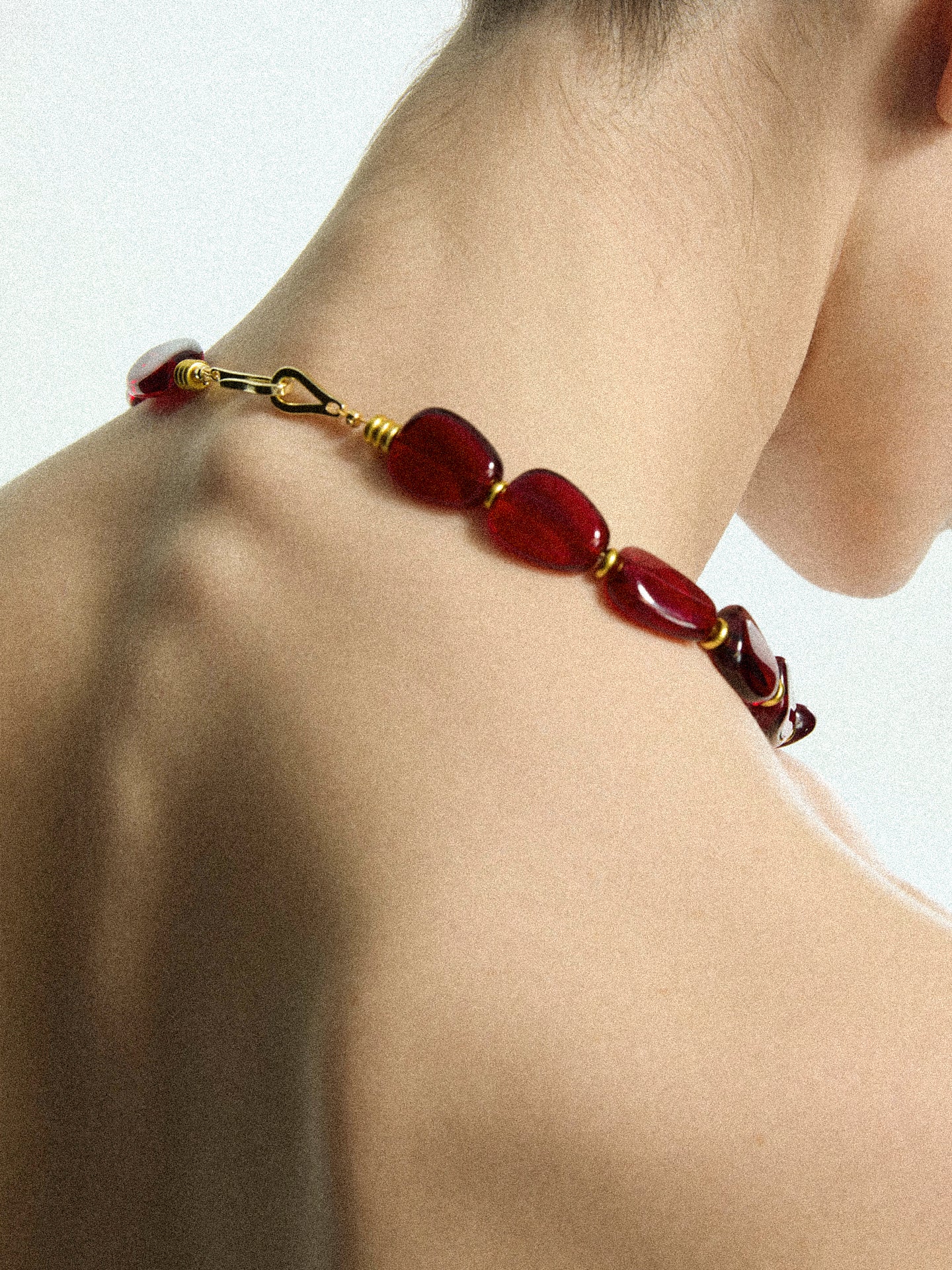 IRREGULAR COLORED GLAZE NECKLACE Necklace TROVE & TONE