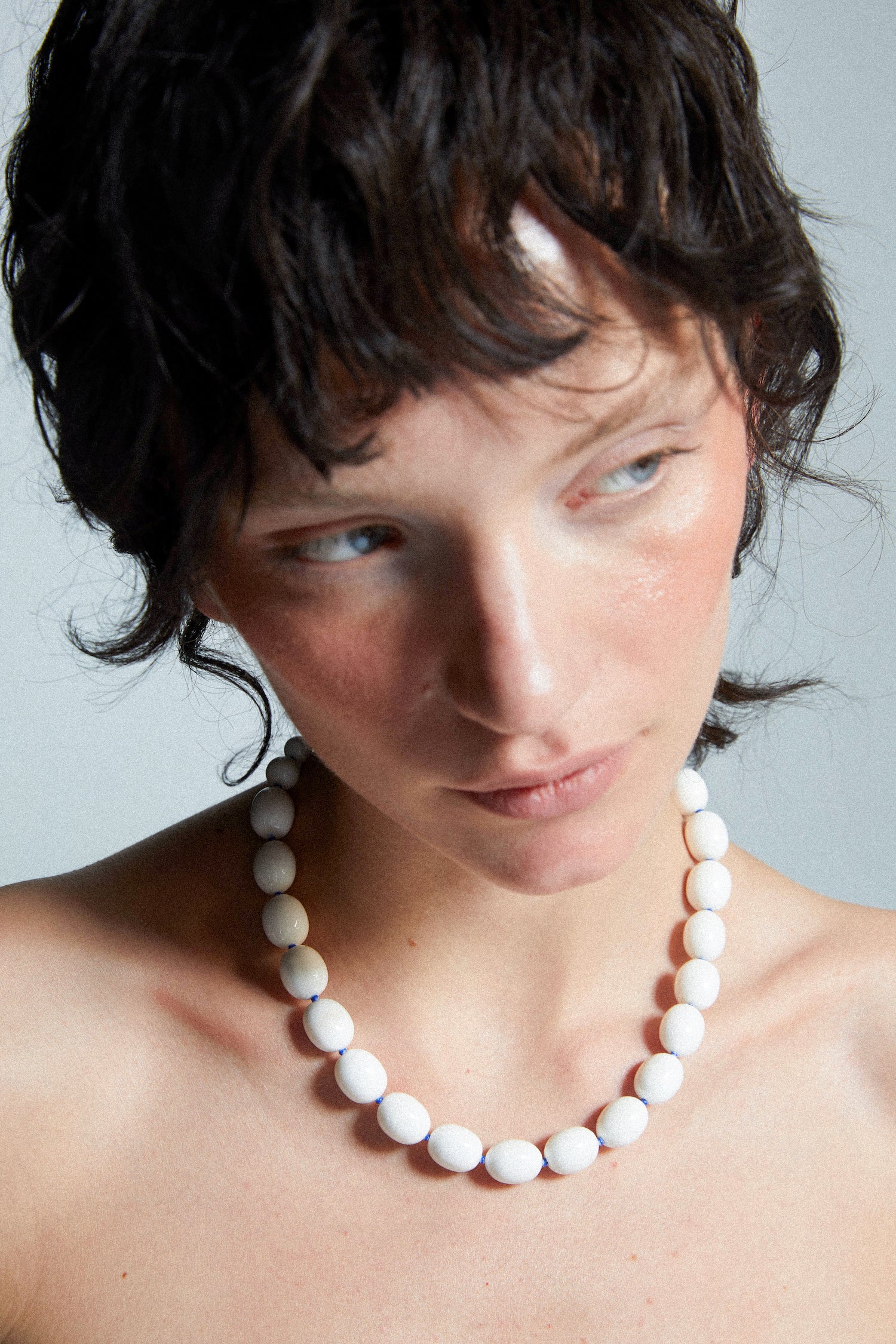 PORCELAIN EGG-SHAPED NECKLACE Necklace TROVE & TONE