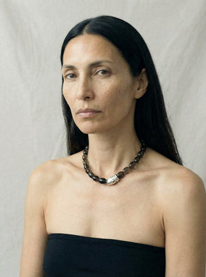 Limb SMOKY QUARTZ MOSAIC NECKLACE | TROVE & TONE