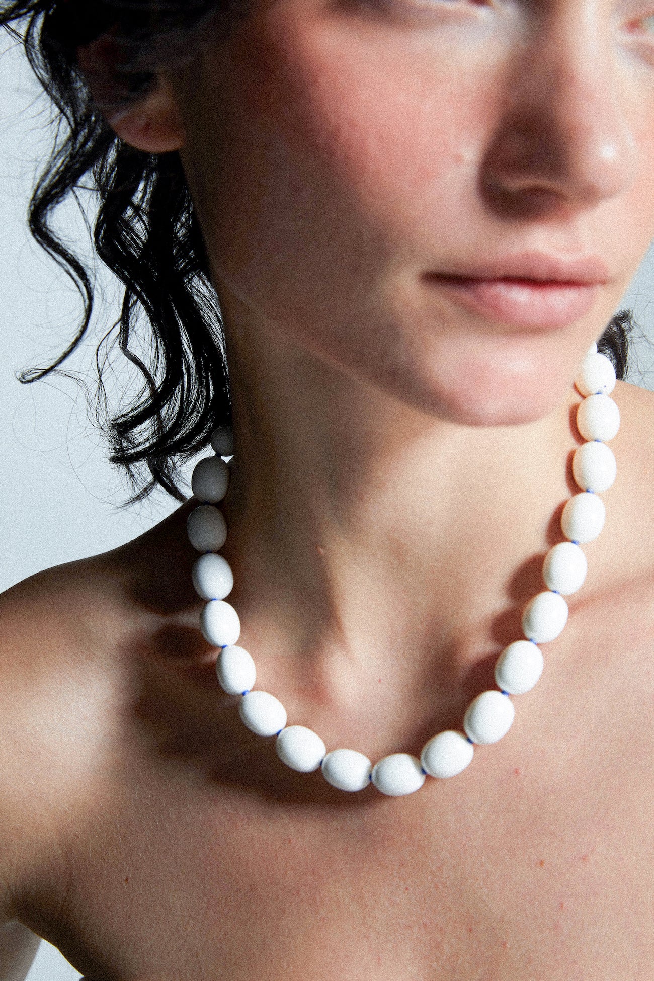 PORCELAIN EGG-SHAPED NECKLACE Necklace TROVE & TONE
