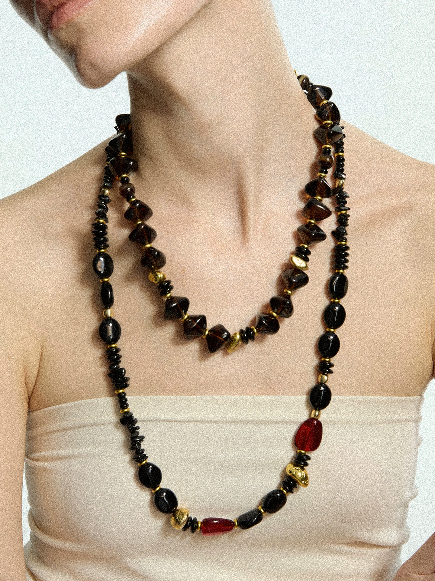 HIPPIE SPIRIT LONG BEAD NECKLACE Necklace TROVE & TONE