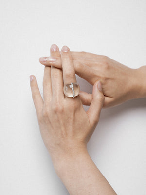 Limb TRANSPARENT TEXTURE RESIN RING | TROVE & TONE