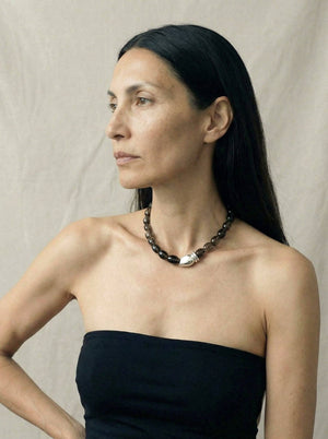 Limb SMOKY QUARTZ MOSAIC NECKLACE | TROVE & TONE