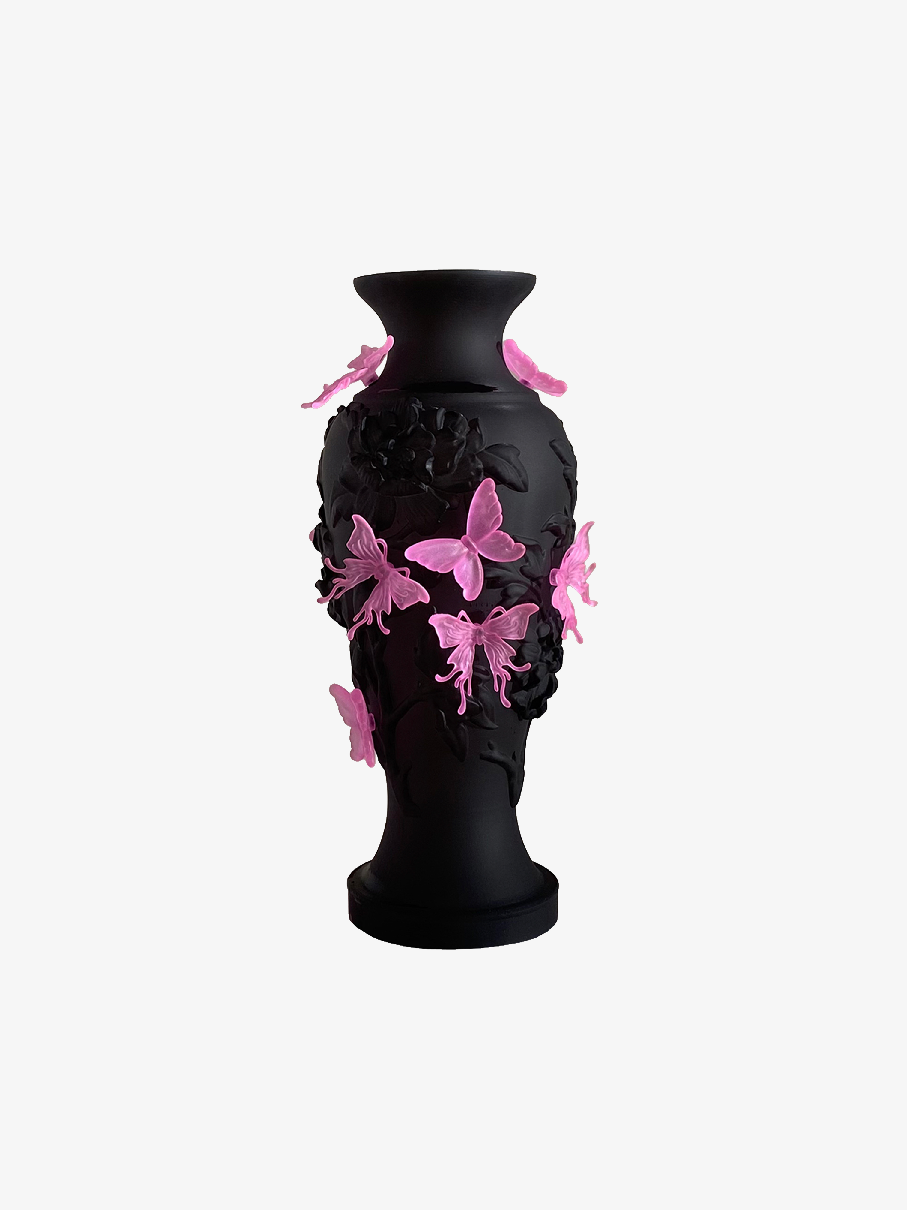 livarié flower BLACK LARGE PAPILLON VIF VASE | TROVE & TONE