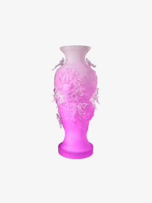 livarié flower MATTE PINK LARGE PAPILLON VIF VASE | TROVE & TONE