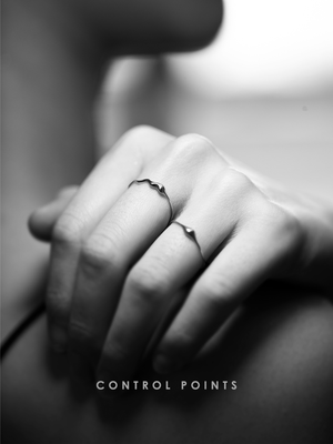 CONTROL POINTS MINIMALIST WATER DROP RING | TROVE & TONE