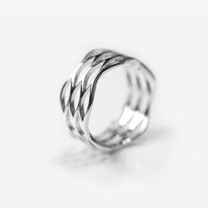 CONTROL POINTS CIRCULAR GRID MESH RING | TROVE & TONE