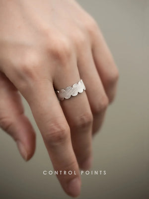 CONTROL POINTS DECO CURVED MEANDER RING | TROVE & TONE