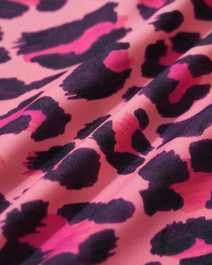 Wavvves LEOPARD PRINT V-NECK LONG SLEEVE SURF SWIMSUIT | TROVE & TONE