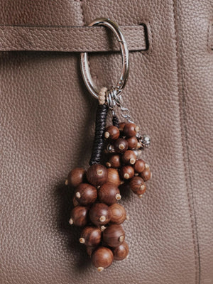 Aesth & Util NATURAL SANDALWOOD GRAPE MULTIWAY BAG CHARM | TROVE & TONE