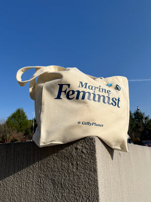 GiffyPlanet MARINE FEMINIST CANVAS TOTE | TROVE & TONE