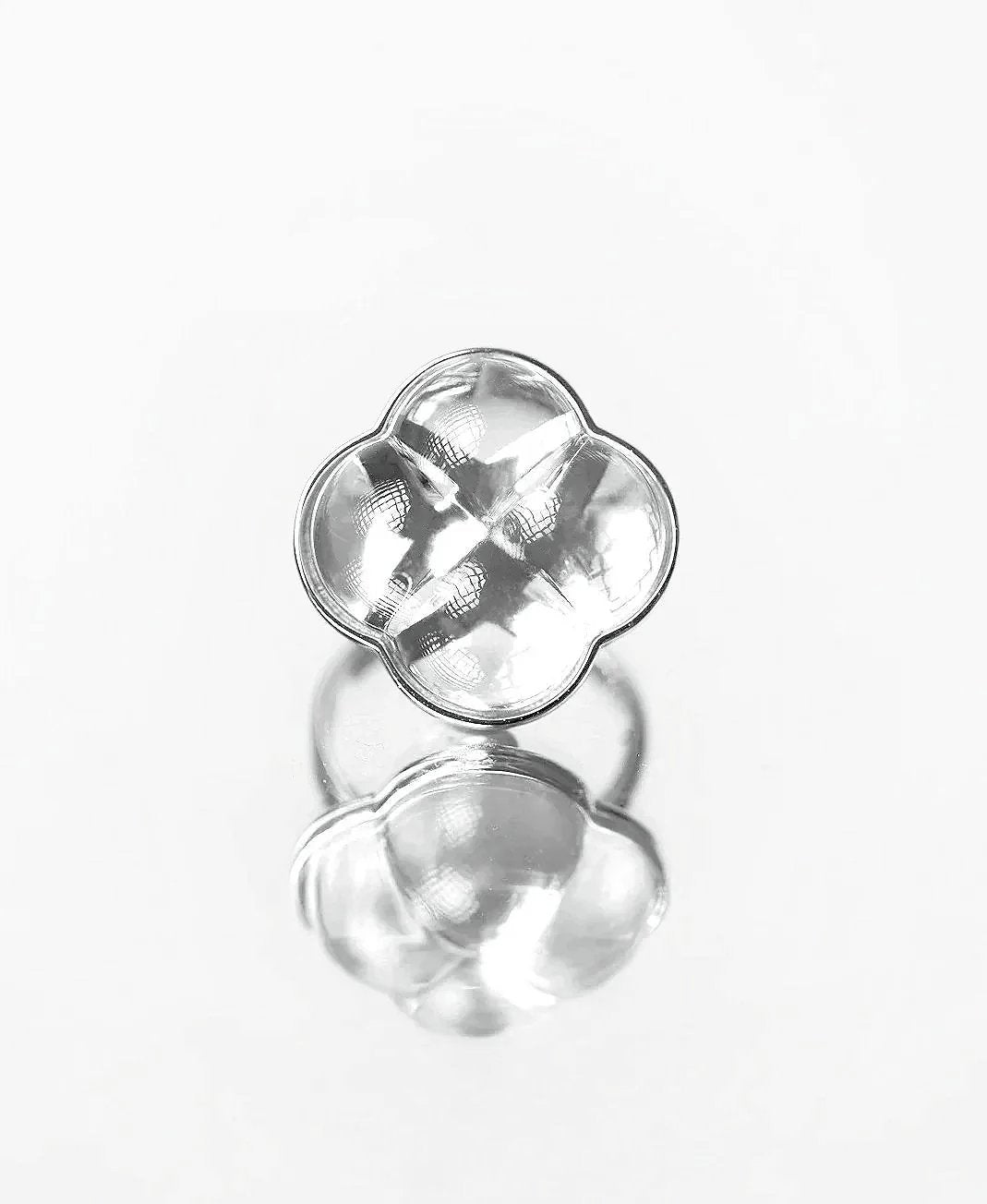 Aesth & Util ETERNAL KNOT CLEAR CRYSTAL RING | TROVE & TONE