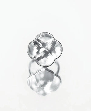 Aesth & Util ETERNAL KNOT CLEAR CRYSTAL RING | TROVE & TONE