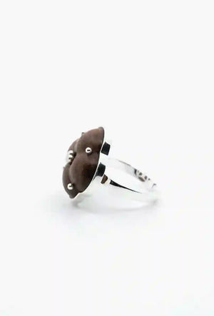 Aesth & Util ETERNAL KNOT NATURAL SANDALWOOD RING | TROVE & TONE
