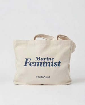 GiffyPlanet MARINE FEMINIST CANVAS TOTE | TROVE & TONE