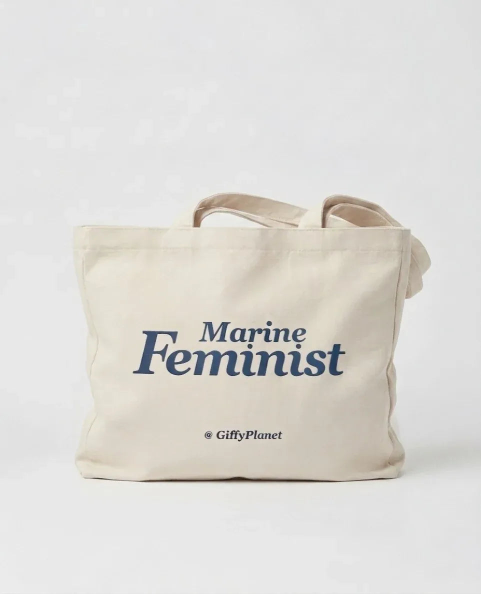 GiffyPlanet MARINE FEMINIST CANVAS TOTE | TROVE & TONE