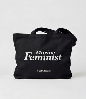 GiffyPlanet MARINE FEMINIST CANVAS TOTE | TROVE & TONE