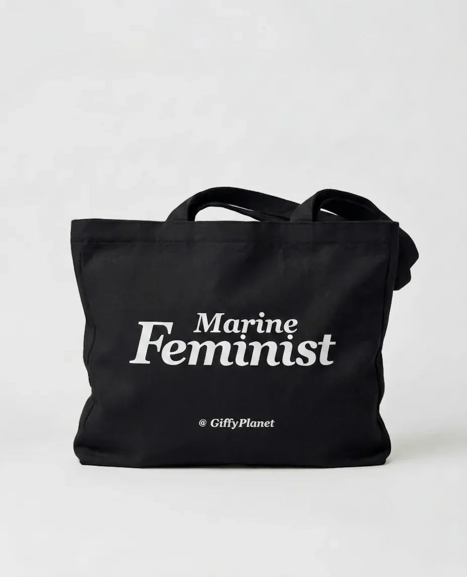 GiffyPlanet MARINE FEMINIST CANVAS TOTE | TROVE & TONE