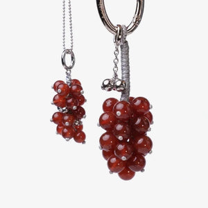 Aesth & Util RED AGATE GRAPE MULTIWAY BAG CHARM | TROVE & TONE