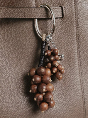 Aesth & Util NATURAL SANDALWOOD GRAPE MULTIWAY BAG CHARM | TROVE & TONE