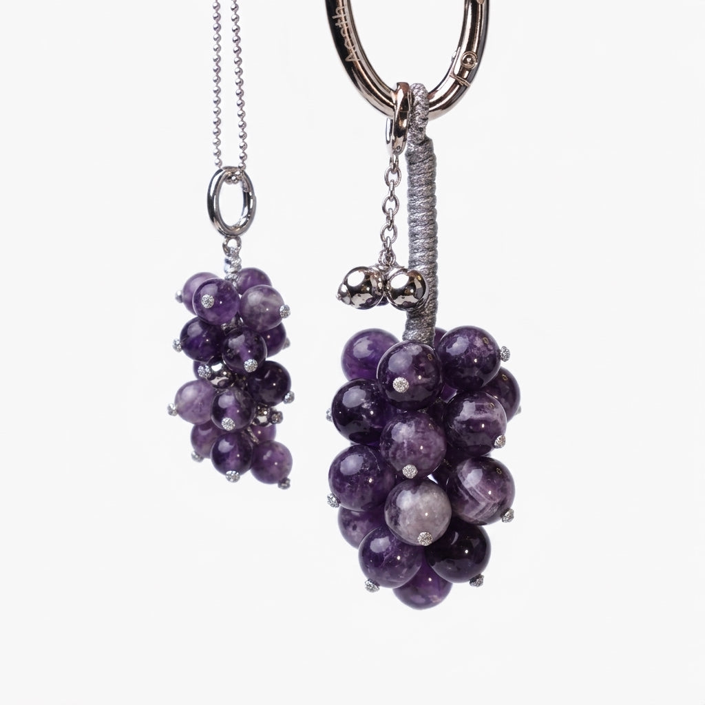 Aesth & Util AMETHYST GRAPE MULTIWAY BAG CHARM | TROVE & TONE