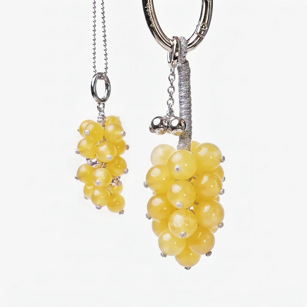 Aesth & Util YELLOW AMBER GRAPE MULTIWAY BAG CHARM | TROVE & TONE