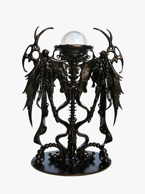 TWIN ANGEL CRYSTAL CANDLE HOLDER