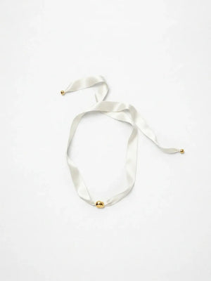 SATIN TIE SILK NECKLACE