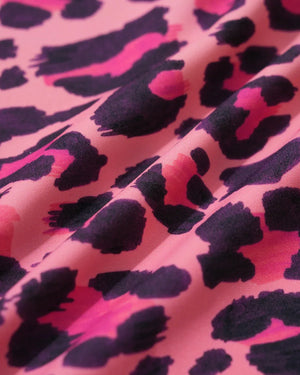 Wavvves LEOPARD PRINT SLEEVELESS TWIST-KNOT OPEN-BACK ONE-PIECE SWIMSUIT | TROVE & TONE