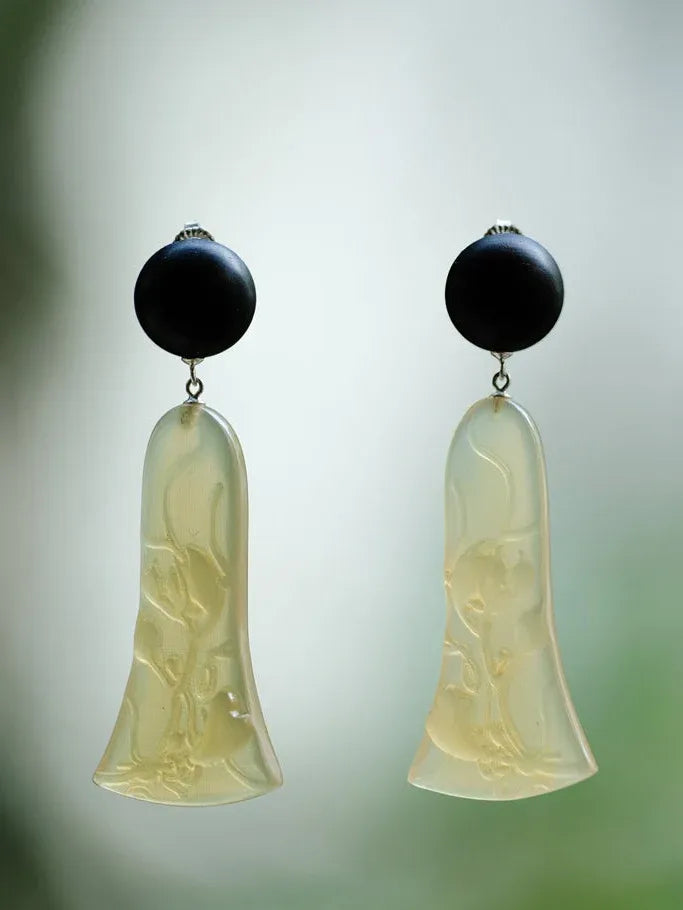 UNIGANCE.Z CALABASH VINE STUD EARRINGS | TROVE & TONE