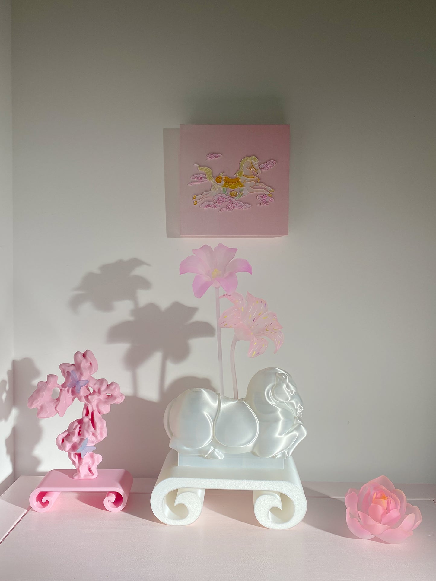 livarié flower AUSPICIOUS CLOUD HORSE WALL ART | TROVE & TONE