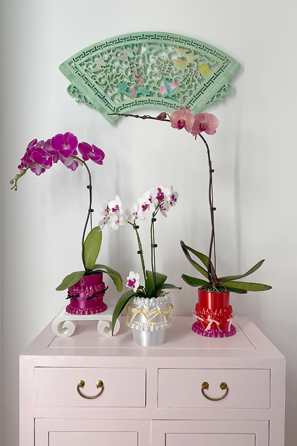 livarié flower WISHCAKES CAKE PLANTER RED | TROVE & TONE