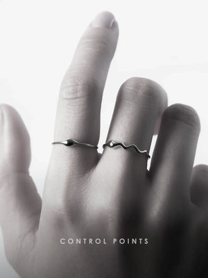 CONTROL POINTS MINIMALIST WATER DROP RING | TROVE & TONE