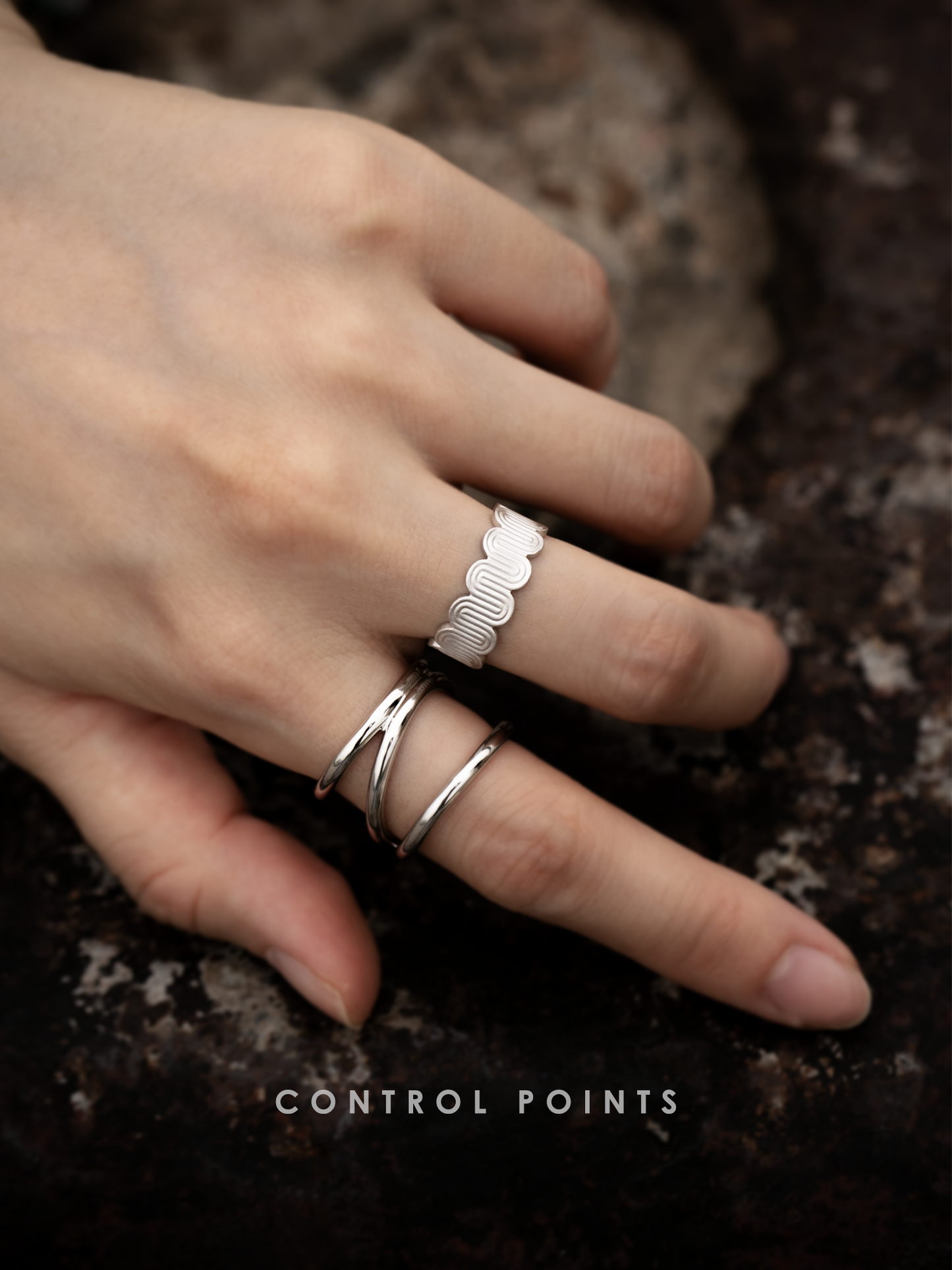 CONTROL POINTS DECO CURVED MEANDER RING | TROVE & TONE