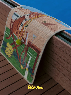 TENNIS BALL ARCHED CAT SCRATCHING MAT