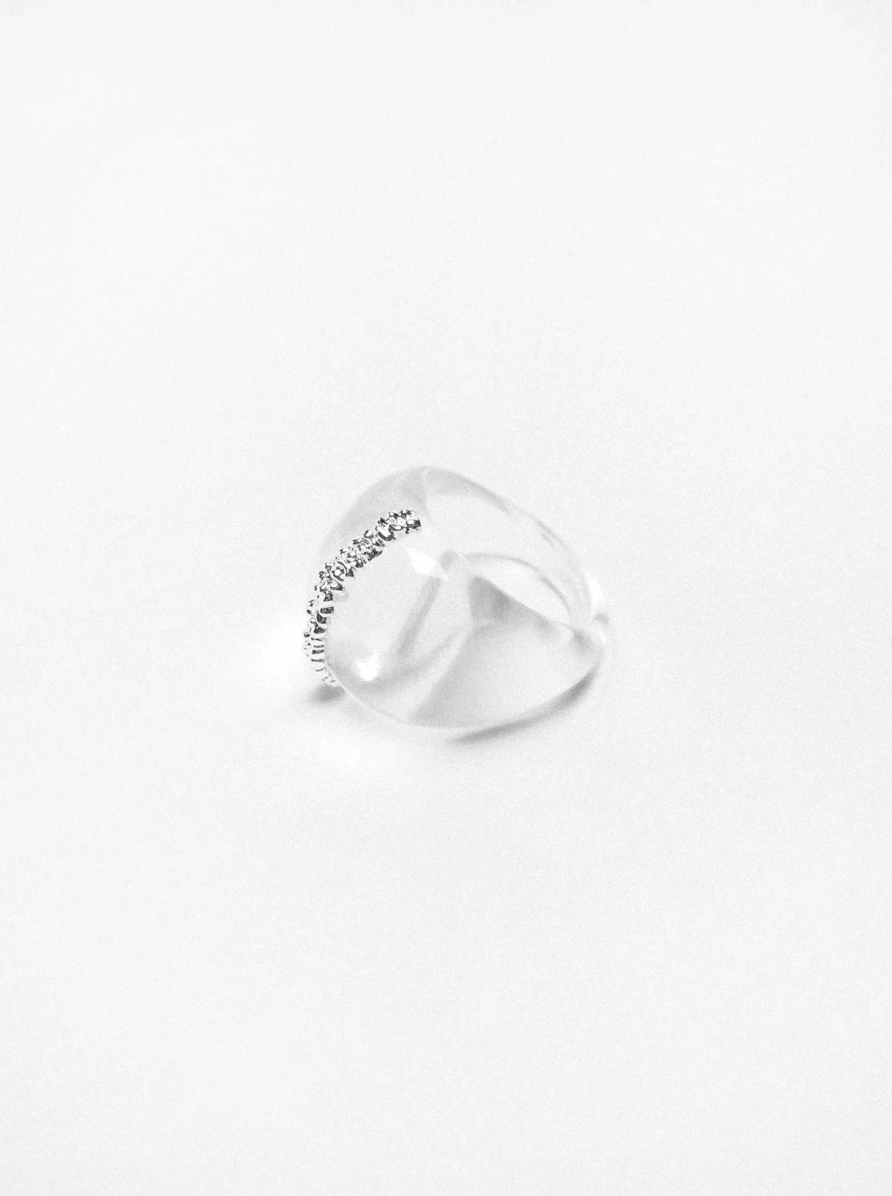 Limb TRANSPARENT TEXTURE RESIN RING | TROVE & TONE