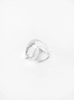 Limb TRANSPARENT TEXTURE RESIN RING | TROVE & TONE