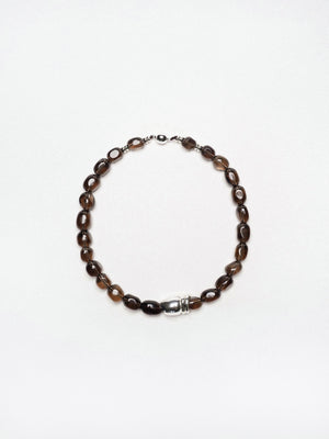 SMOKY QUARTZ MOSAIC NECKLACE
