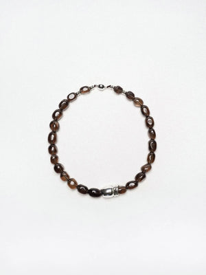 SMOKY QUARTZ MOSAIC NECKLACE