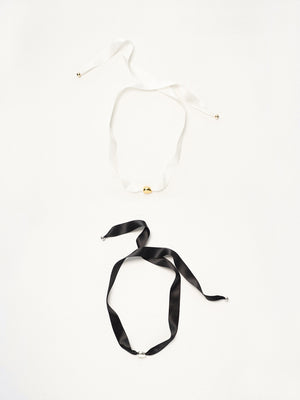 Limb SATIN TIE SILK NECKLACE | TROVE & TONE