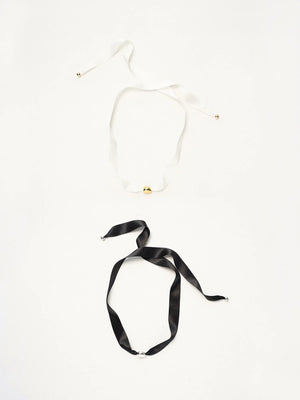 Limb SATIN TIE SILK NECKLACE | TROVE & TONE