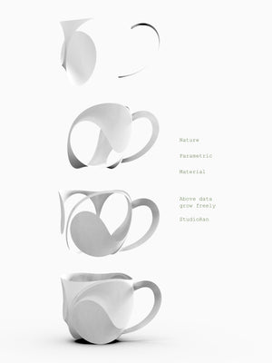 CURVE 10 CERAMIC HANDLED TEA CUP