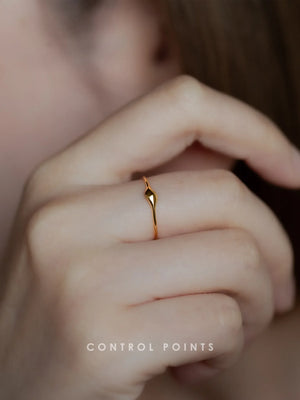 CONTROL POINTS MINIMALIST WATER DROP RING | TROVE & TONE