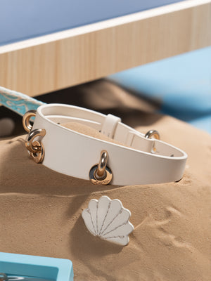 SAINT ISLAND LEATHER PET COLLAR