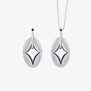 NORTH STAR OVAL MULTI-WEAR NECKLACE & EARRINGS SET