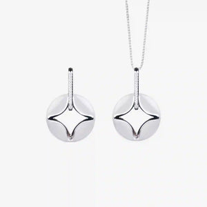 NORTH STAR ROUND MULTI-WEAR NECKLACE & EARRINGS SET
