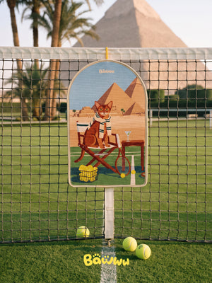 TENNIS BALL ARCHED CAT SCRATCHING MAT